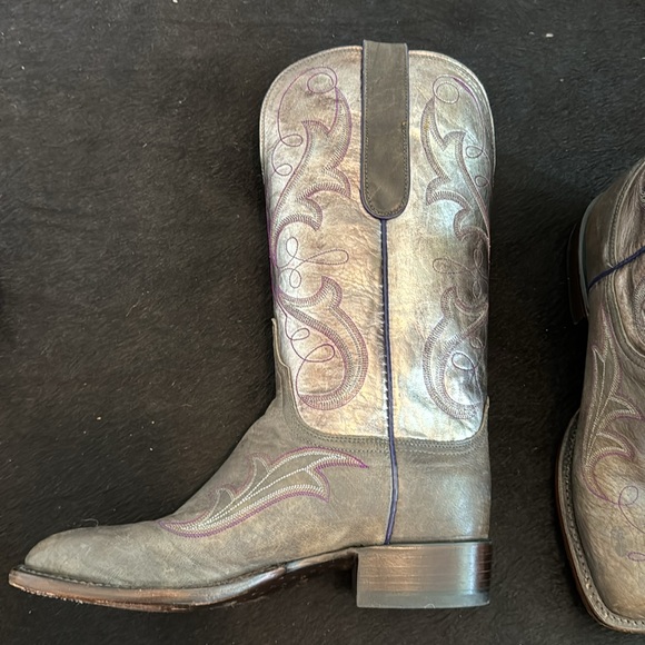 Lucchese Shoes - Lucchese Charlene Goat Leather boot Sz 9 13" heel to top